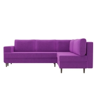 Угловой диван Сильвана микровельвет (фиолетовый)  - Изображение 4