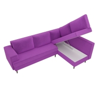 Угловой диван Сильвана микровельвет (фиолетовый)  - Изображение 3