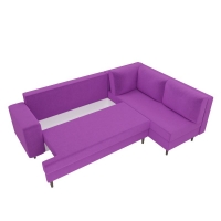 Угловой диван Сильвана микровельвет (фиолетовый)  - Изображение 1