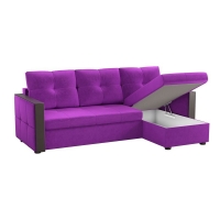 Угловой диван Валенсия (микровельвет фиолетовый) - Изображение 2