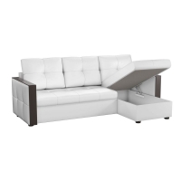Угловой диван Валенсия (экокожа белый) - Изображение 2