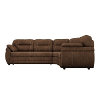 Угловой диван Бруклин велюр коричневый - Изображение 1
