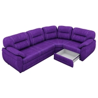 Угловой диван Бруклин (велюр фиолетовый) - Изображение 2