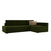 Угловой диван Версаль (вельвет зеленый)