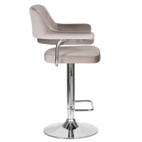 Барный стул 5019-LM CHARLY серый велюр - Изображение 2