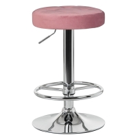 Барный стул LM-5008 BRUNO пудрово-розовый велюр