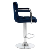Барный стул LM-5011 KRUGER ARM синий велюр - Изображение 2