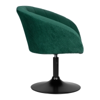 Кресло дизайнерское EDISON BLACK LM-8600 (зеленый велюр) - Изображение 2