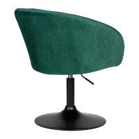 Кресло дизайнерское EDISON BLACK LM-8600 (зеленый велюр) - Изображение 3