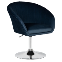 Кресло дизайнерское EDISON LM-8600 (синий велюр)