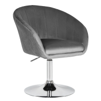 Кресло дизайнерское EDISON LM-8600 (серый велюр)