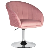 Кресло дизайнерское EDISON LM-8600 (розовый велюр)