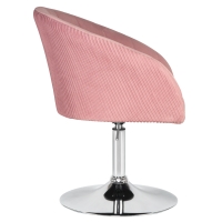 Кресло дизайнерское EDISON LM-8600 (розовый велюр) - Изображение 2