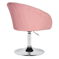 Кресло дизайнерское EDISON LM-8600 (розовый велюр) - Изображение 3