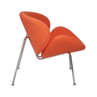 Кресло дизайнерское EMILY LMO-72 оранжевая ткань - Изображение 4