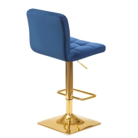 Барный стул LM-5016 GOLDY синий велюр - Изображение 1