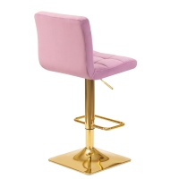 Барный стул LM-5016 GOLDY пудрово-сиреневый велюр - Изображение 3