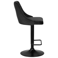 Барный стул LM-5021 BLACK BASE черный велюр - Изображение 3