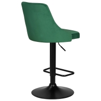 Барный стул LM-5021 BLACK BASE зеленый велюр - Изображение 2