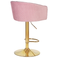 Барный стул LM-5025 DARSY GOLD розовый велюр - Изображение 1