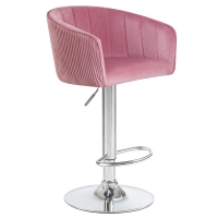 Барный стул LM-5025 DARSY розовый велюр - Изображение 2