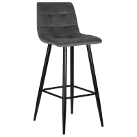 Барный стул LML-8078 NICOLE темно-серый велюр
