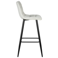 Барный стул LML-8078 NICOLE светло-серый велюр - Изображение 2