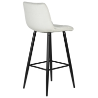 Барный стул LML-8078 NICOLE светло-серый велюр - Изображение 1