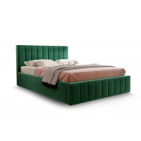 Кровать Вена 1400 СТАНДАРТ Вариант 1 Мора зеленый
