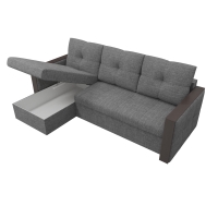 Угловой диван Валенсия (рогожка серый) - Изображение 1