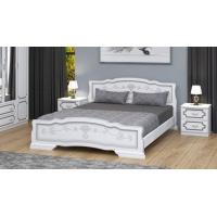 Кровать Карина-6 (белый жемчуг) 140 см