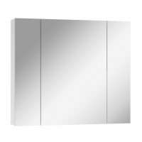 Шкаф-зеркало Норма 80 с тремя дверцами Айсберг