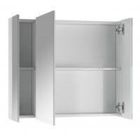 Шкаф-зеркало Норма 80 с тремя дверцами Айсберг - Изображение 1