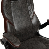 Кресло BAZUKA кож/зам, серый/коричневый - Изображение 3