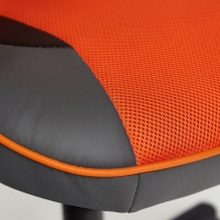 Кресло RACER GT кож/зам/ткань, металлик/оранжевый, 36/07 - Изображение 2