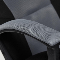 Кресло DRIVER кож/зам/ткань, черный/серый - Изображение 1