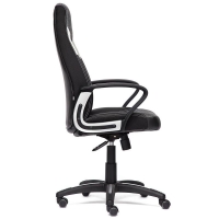 Кресло INTER кож/зам/ткань, черный/серый/серый - Изображение 3