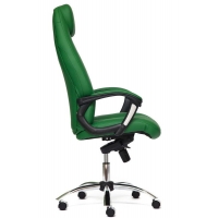 Кресло BOSS Lux (хром) кож/зам, зеленый перфорированный - Изображение 2