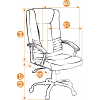 Кресло компьютерное «Максима» (Maxima) хром - Изображение 1