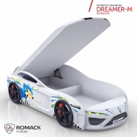 Кровать машина Romack Dreamer-M Ёж белый - Изображение 3