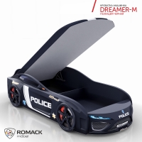 Кровать машина Romack Dreamer-M Полиция черная - Изображение 3