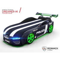 Кровать машина Romack Dreamer-M Полиция черная - Изображение 2