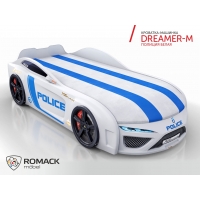 Кровать машина Romack Dreamer-M Полиция белая - Изображение 4