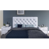 Мягкая кровать Беатриче 1400 ПМ Teos white с жемчугом - Изображение 2