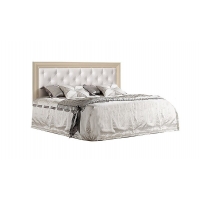 Кровать 1600 АМКР160-2 с мягким элементом Амели (штрих)