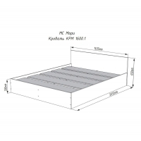 Кровать КРМ 1600.1 Мори - Изображение 2