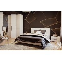 Кровать Наоми 1600 (белый глянец) - Изображение 2