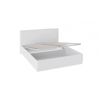 Кровать Наоми 1600 с подъемным механизмом с заглушиной (Белый глянец) - Изображение 1