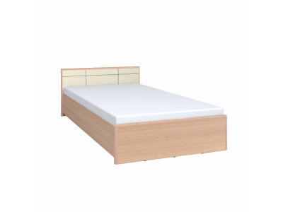 Кровать 1400 Амели 3 с основанием металл (беленый дуб)