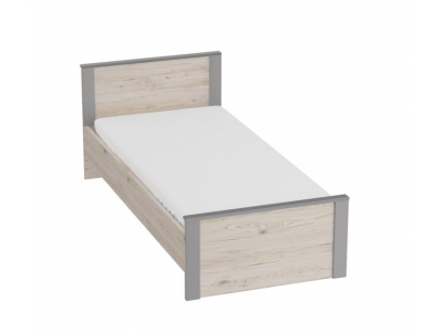Кровать 900 Скаут (светло-серый софт)